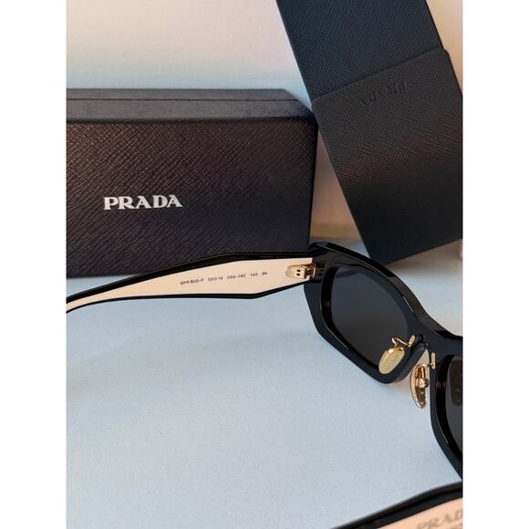 NEW Prada PR B05S Sunglasses in Black White main image 5